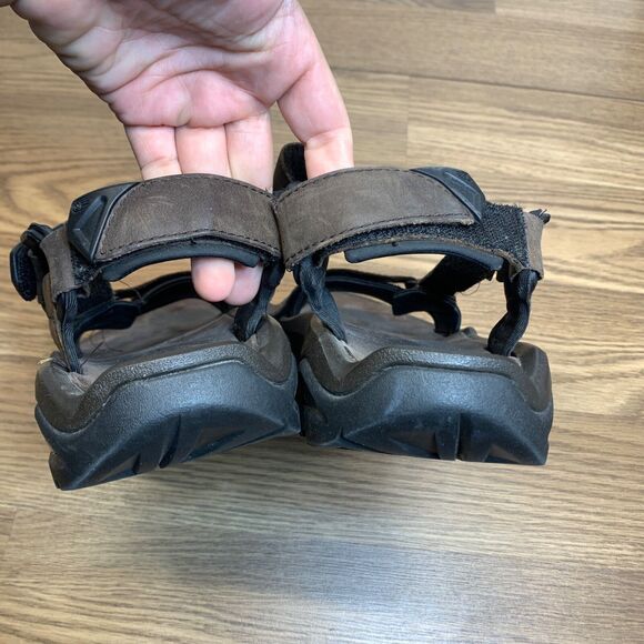 Teva Terra Fi 4 Mens Turkish Coffee  Leather Walking Sandals Brown 9 main image 7